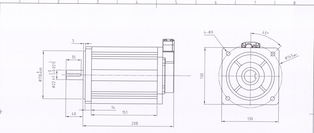 KY130ACS0920-30 keya servo motor