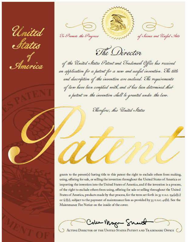 America patent 
