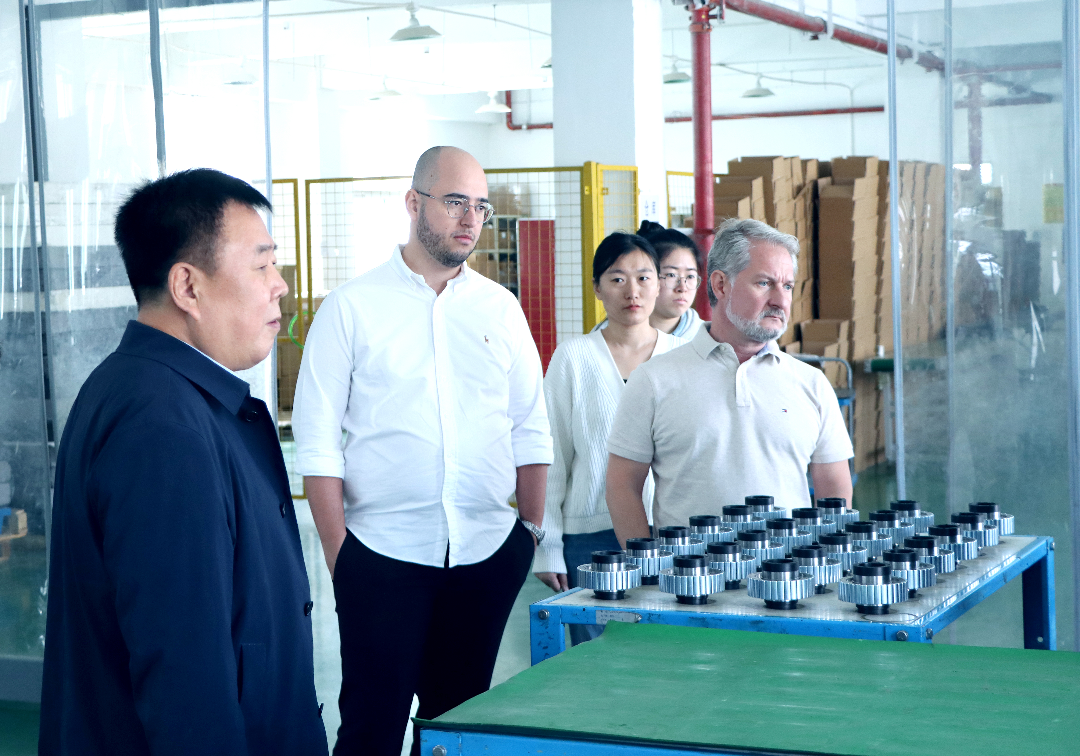 Brazilian Clients Visit Our Factory To Inspect Advanced Auto-Steering Motor Production