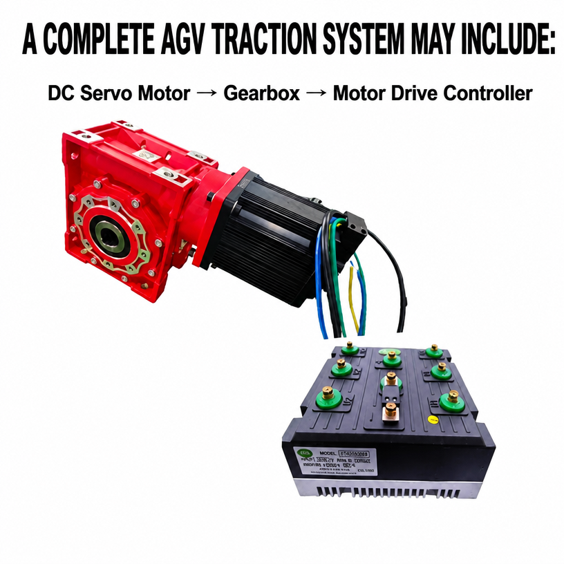 Keya AGV Drive Motor High Torque AGV Traction Motor 24v-96v